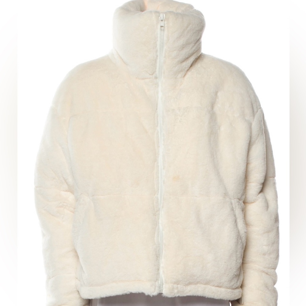 Faux Fur Ivory Jacket - Small